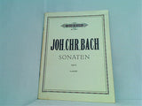楽譜・スコア JOH.CHR.BACH SONATEN Heft II Landshoff EDITION PETERS Nr.3831 ペータース版
