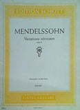 楽譜・スコア MENDELSSOHN Variations serieuses opus 54 PIANO スコット版 メンデルスゾーン