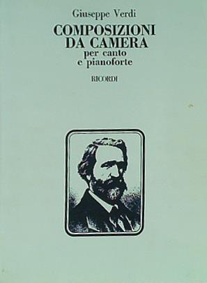 楽譜・スコア Giuseppe Verdi COMPOSIZIONI DA CAMERA per canto e pianoforte RICORDI