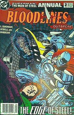 アメコミ Superman: Man of Steel1993 Annual #2Bloodlines Outbreak！