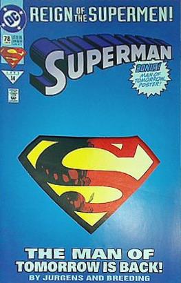 アメコミ Reign of the Supermen THE MAN OF STEEL #78