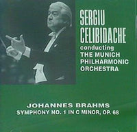 ブラームス 交響曲第1番チェリビダッケ指揮ミュンヘン・フィル SERGIU CELIBIDACHE conducting THE MUNICH  PHILHARMONIC ORCHESTRA JOHANNES BRAHMS SYMPHONY NO. 1 IN C MINOR OP. 68