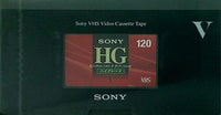 sony VHS Video Cassette Tape HG 120分