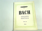 楽譜・スコア SONATEN UND PARTITEN VIOLINE SOLO J.S.BACH バッハ 無伴奏ヴァイオリンのためのソナタとパルティータ ペータース版