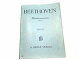 楽譜・スコア Klaviersonaten 1 Beethoven ベートーヴェン: ピアノ・ソナタ集 第1巻 ヘンレ版