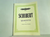 楽譜・スコア Quartette 1 Schubert シューベルト 四重奏曲 ペータース版