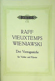 楽譜・スコア RAFF VIEUXTEMPS WIENIAWSKI ラフ・ヴュータン・ヴィエニャフスキ ペータース版
