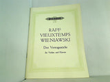 楽譜・スコア RAFF VIEUXTEMPS WIENIAWSKI ラフ・ヴュータン・ヴィエニャフスキ ペータース版