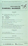 楽譜・スコア SAMUEL BARBER AGNUS DEI