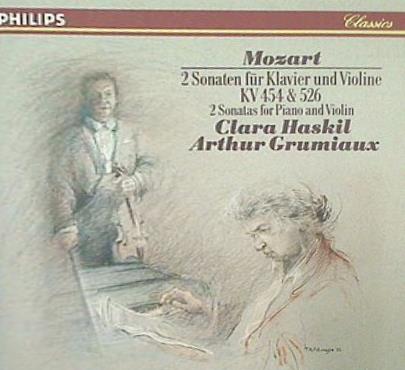 モーツアルト：ヴァイオリン・ソナタ 第40番,第42番 ハスキル,グリュミオー