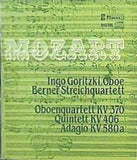 MOZART INGO GORITZKI BERNER STREICHQUARTETT モーツァルト・インゴ・ゴリツキー・ベルナー弦楽四重奏団