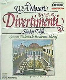 MOZART DIVERTIMENTI VOL.5 SANDOR VEGH モーツァルト サンドール・ヴェーグ