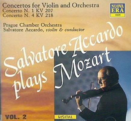 Mozart: Violin Concertos No.1 K.207 ＆ No. 4 K.218 Accardo/Prague Chamber Orchestra モーツァルト：ヴァイオリン協奏曲 アカルド プラハ室内管弦楽団
