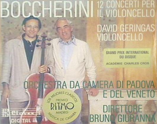 Luigi Boccherini David Geringas Orchestra Di Padova E Del Veneto Bruno Giuranna 12 Concerti Per Il Violoncello ボッケリーニ ゲリンガス 12の協奏曲