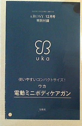 本 ウカ 電動ミニボディケアガン ＆ROSY 2022年 12月号 特別付録