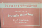 ペタルズマーケット こっそりあか抜けミニパレット Popteen 2023年 1月号 特別付録