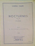 楽譜・スコア Gabriel Fauré: Nocturnes de 1 a 8 pour Piano ガブリエル・フォーレ:ピアノのための夜想曲第1番から第8番まで