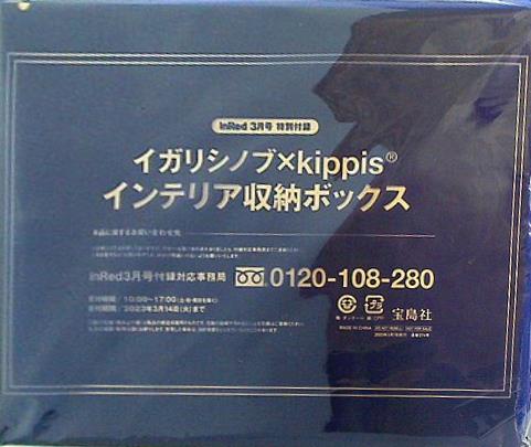 大型本 イガリシノブ kippis インテリア収納ボックス InRed 2023年 3月号 特別付録 – AOBADO オンラインストア