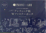 レスポートサック アンティーク柄Wファスナーポーチ LEE 2023年 4月号 特別付録