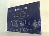 レスポートサック アンティーク柄Wファスナーポーチ LEE 2023年 4月号 特別付録