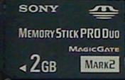 PSP メモリースティック Pro Duo Mark2 2GB MS-MT2G