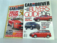 CAR AND DRIVER 2002年 2003年 2005年 2006年 2008年 2009年 ６点。2002年10月号。2003年11月号。2005年7月号。2006年8月号。2008年10月号。2009年10月号。