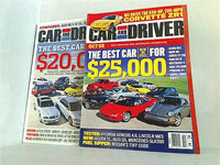 CAR AND DRIVER 2002年 2003年 2005年 2006年 2008年 2009年 ６点。2002年10月号。2003年11月号。2005年7月号。2006年8月号。2008年10月号。2009年10月号。