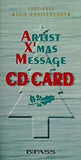 Artist X'mas Message CD CARD
